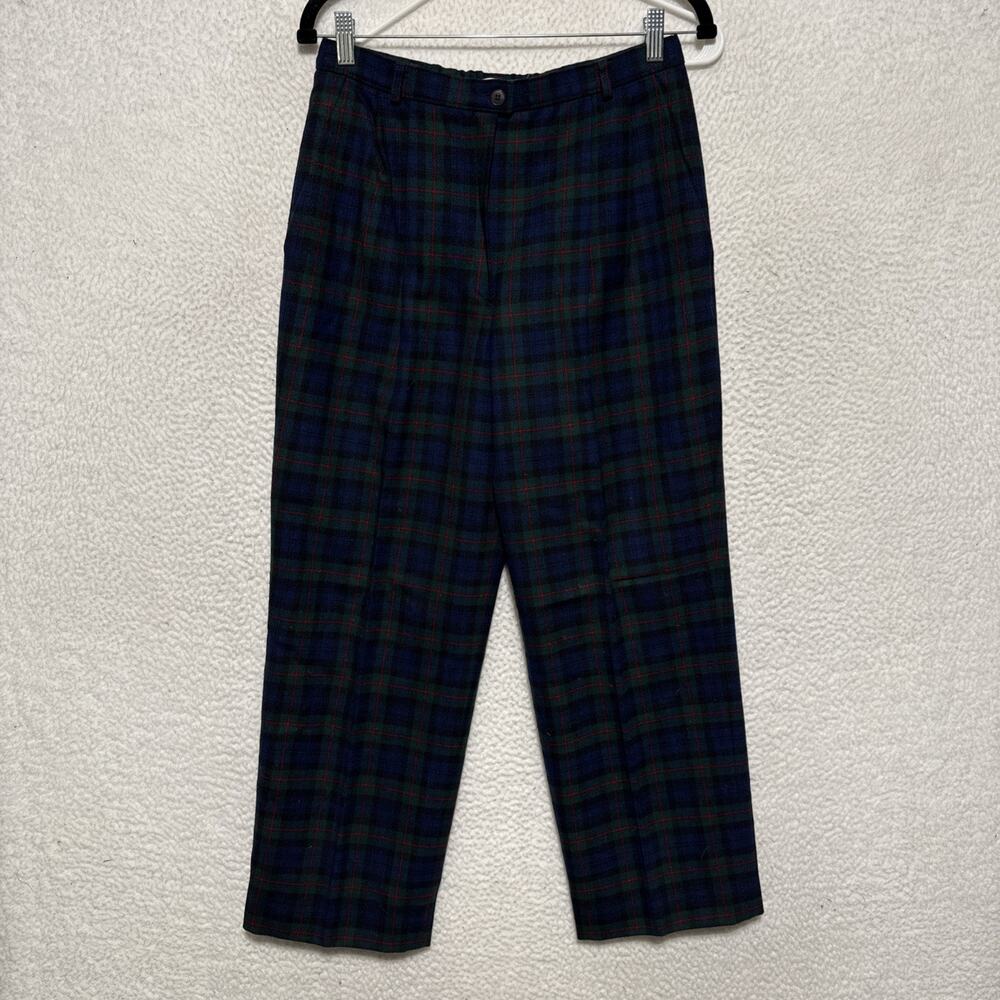 Vintage 70’s Pendleton Argyle Tartan Plaid 100% Wool Pants Women’s Size 12